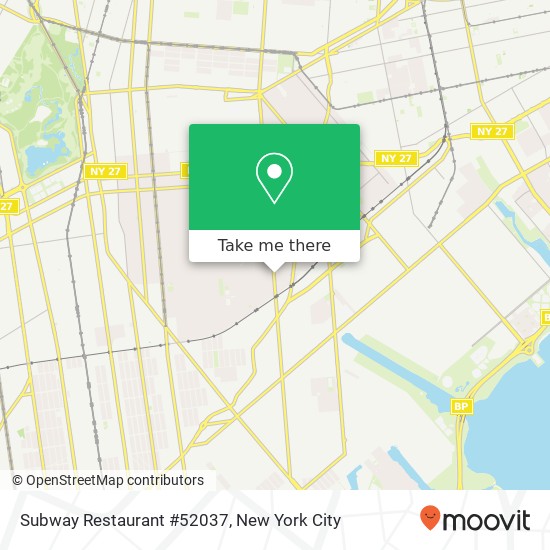 Subway Restaurant #52037 map