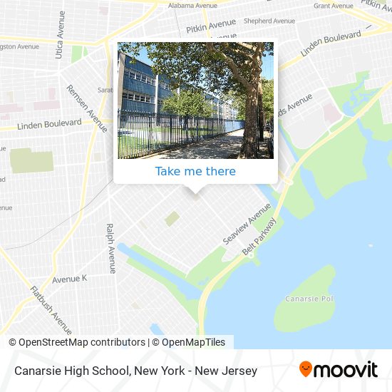 Mapa de Canarsie High School