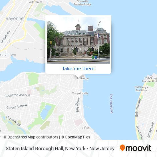 Staten Island Borough Hall map