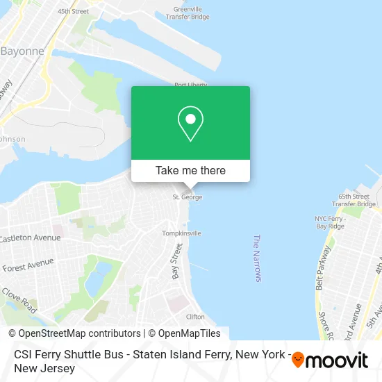CSI Ferry Shuttle Bus - Staten Island Ferry map