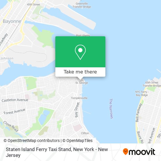 Mapa de Staten Island Ferry Taxi Stand