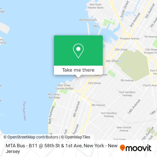 MTA Bus - B11 @ 58th St & 1st Ave map