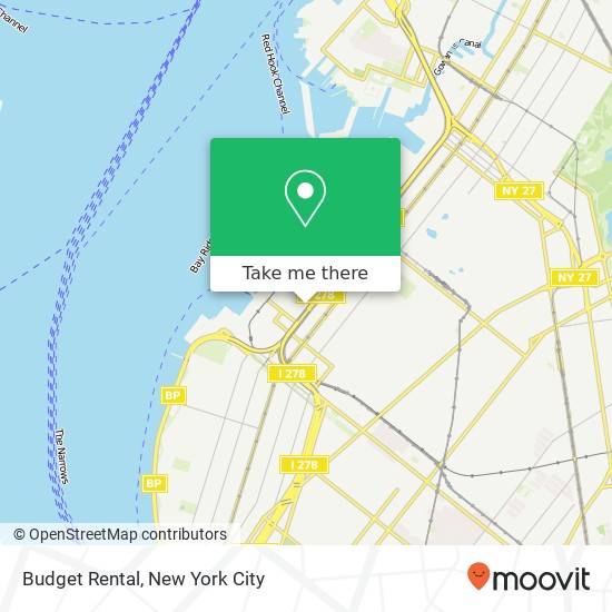 Mapa de Budget Rental