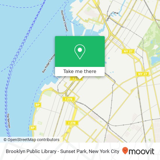 Brooklyn Public Library - Sunset Park map