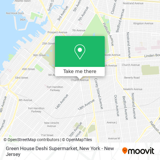 Mapa de Green House Deshi Supermarket