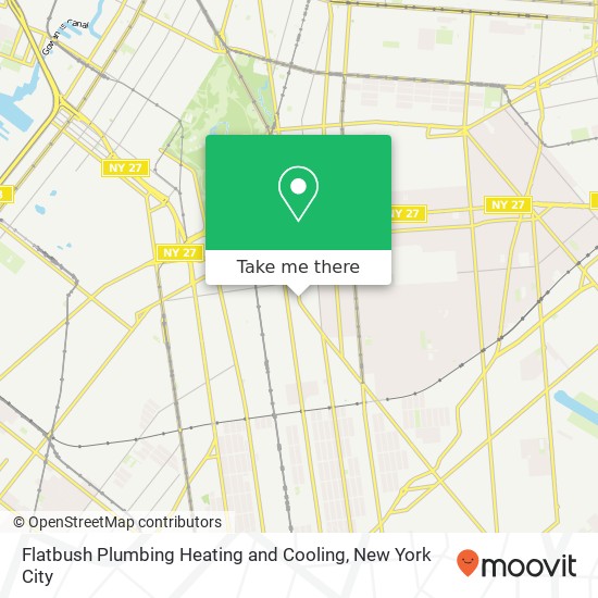 Flatbush Plumbing Heating and Cooling map