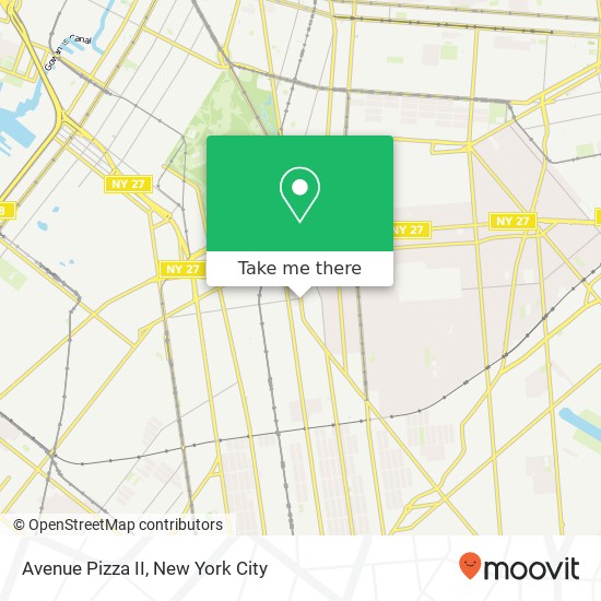 Mapa de Avenue Pizza II