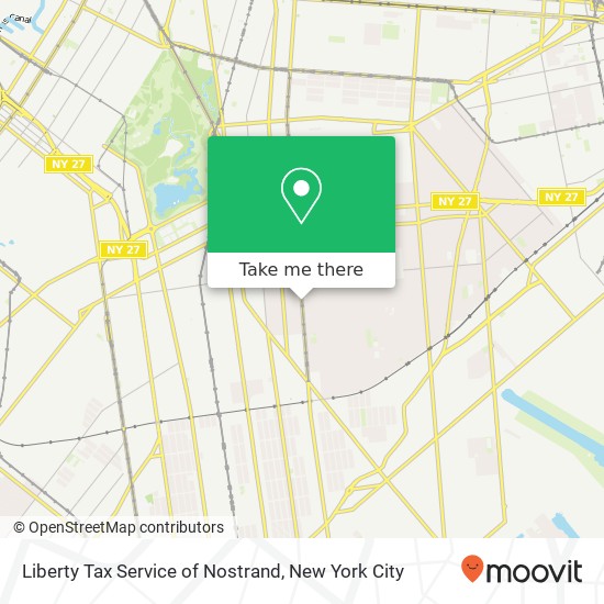 Liberty Tax Service of Nostrand map