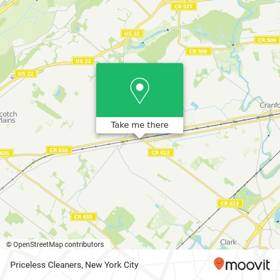 Priceless Cleaners map