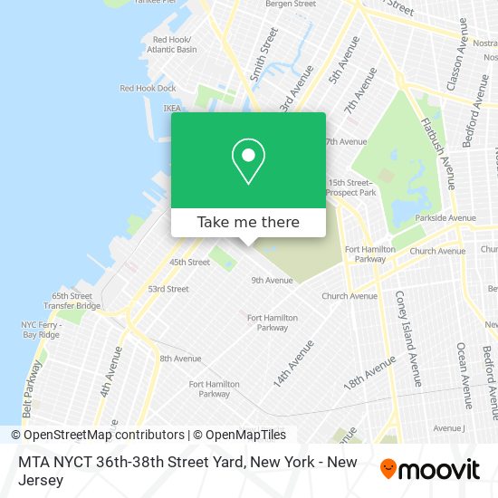 Mapa de MTA NYCT 36th-38th Street Yard