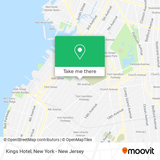 Kings Hotel map