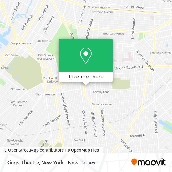 Kings Theatre map