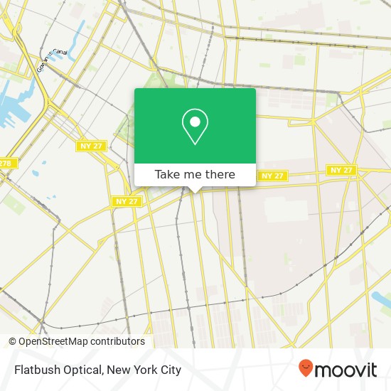 Mapa de Flatbush Optical