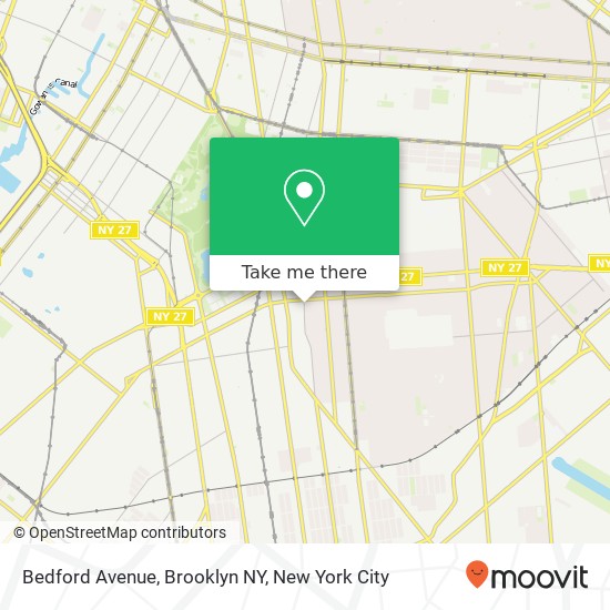 Bedford Avenue, Brooklyn NY map