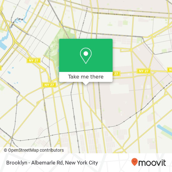 Mapa de Brooklyn - Albemarle Rd