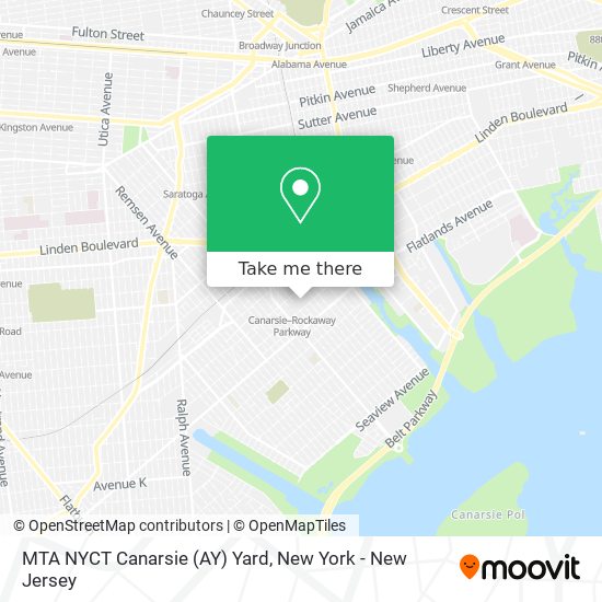 MTA NYCT Canarsie (AY) Yard map