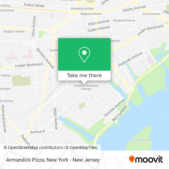 Armando's Pizza map