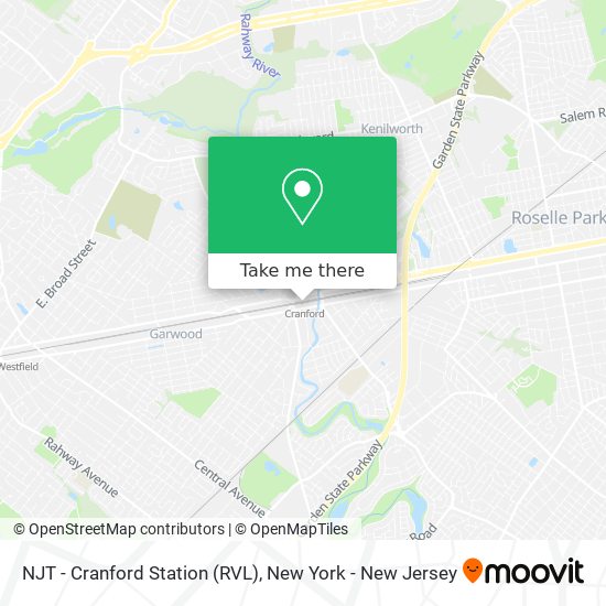 NJT - Cranford Station (RVL) map