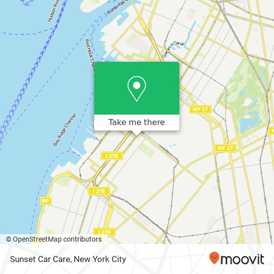 Sunset Car Care map