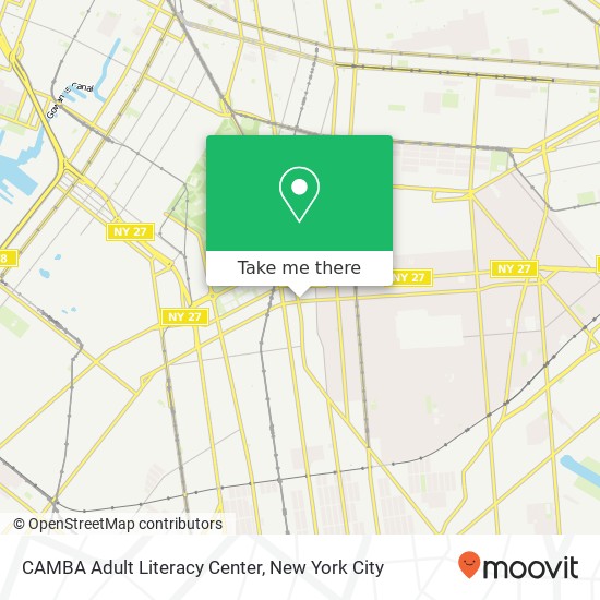 Mapa de CAMBA Adult Literacy Center