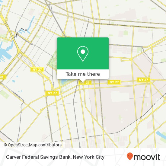 Carver Federal Savings Bank map
