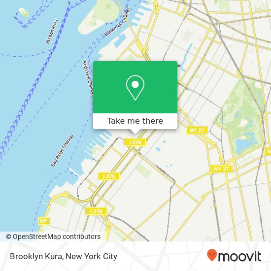Brooklyn Kura map