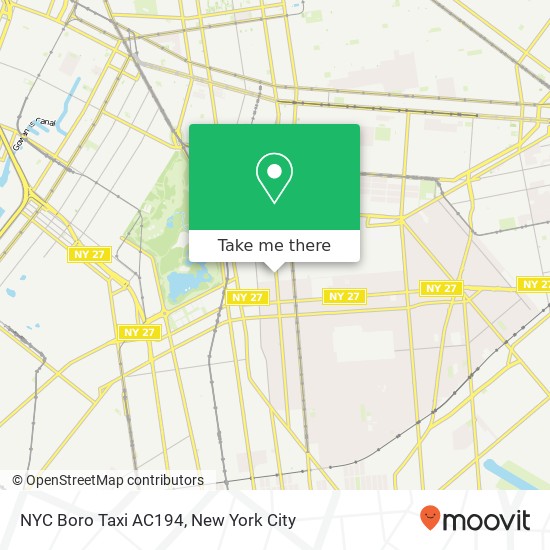 NYC Boro Taxi AC194 map
