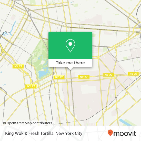 Mapa de King Wok & Fresh Tortilla