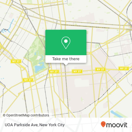Mapa de UOA Parkside Ave