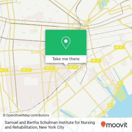 Samuel and Bertha Schulman Institute for Nursing and Rehabilitation map