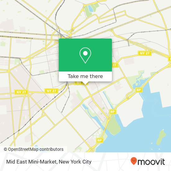 Mapa de Mid East Mini-Market