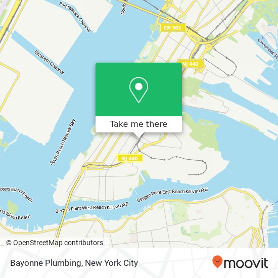 Bayonne Plumbing map