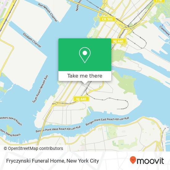 Fryczynski Funeral Home map