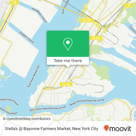 Mapa de Stella's @ Bayonne Farmers Market