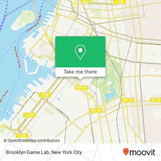 Brooklyn Game Lab map