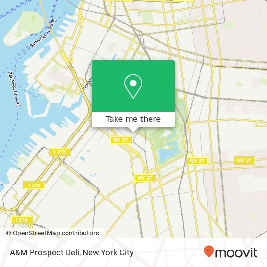 A&M Prospect Deli map