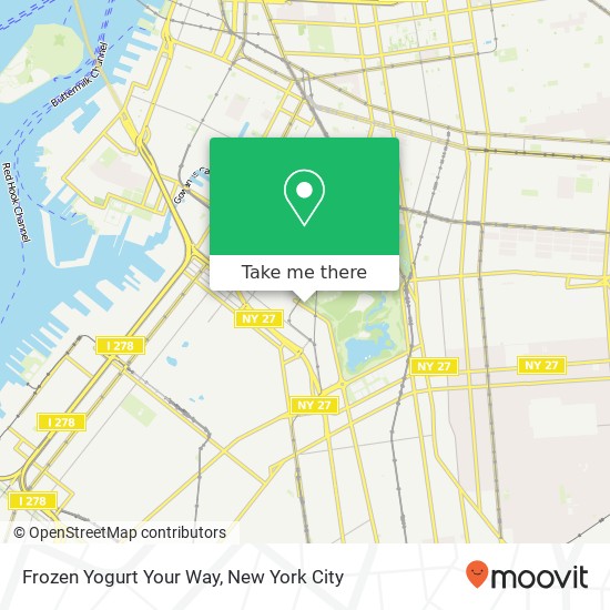 Mapa de Frozen Yogurt Your Way