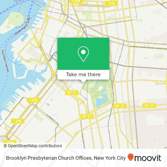 Mapa de Brooklyn Presbyterian Church Offices