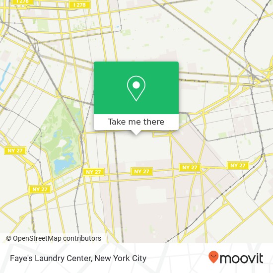 Mapa de Faye's Laundry Center