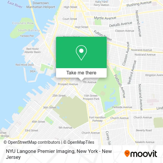 NYU Langone Premier Imaging map