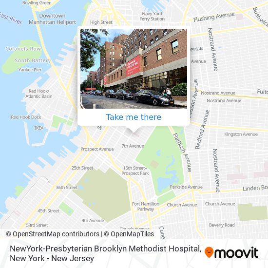 NewYork-Presbyterian Brooklyn Methodist Hospital map