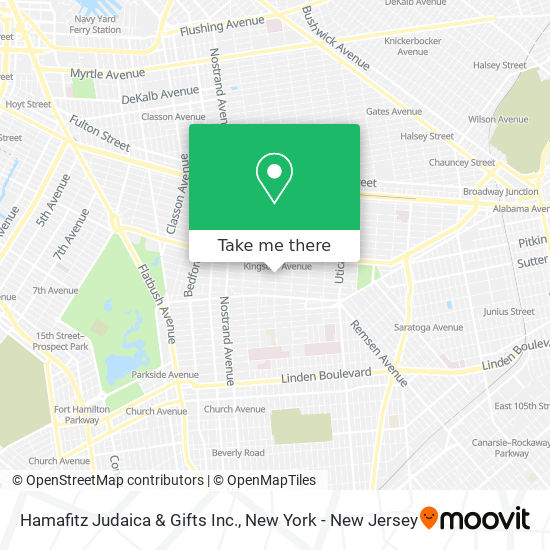 Mapa de Hamafitz Judaica & Gifts Inc.