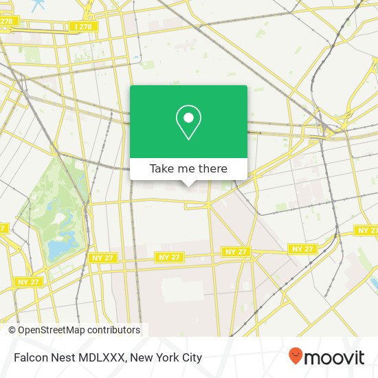 Mapa de Falcon Nest MDLXXX