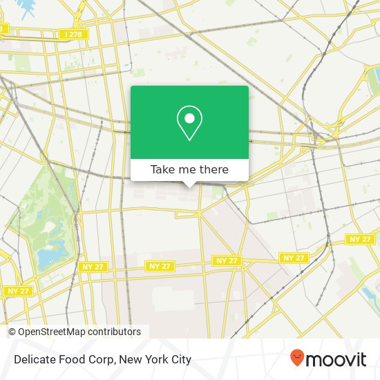 Delicate Food Corp map