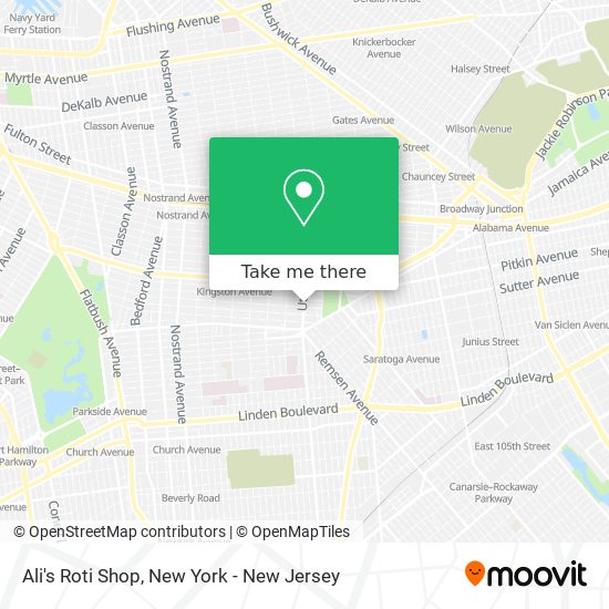 Mapa de Ali's Roti Shop