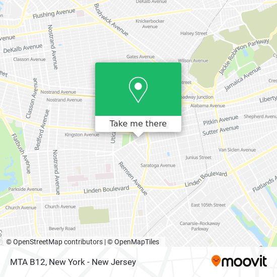 MTA B12 map
