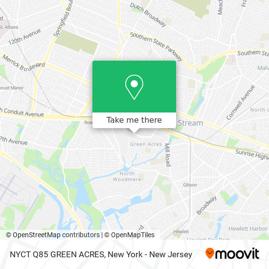 NYCT Q85 GREEN ACRES map