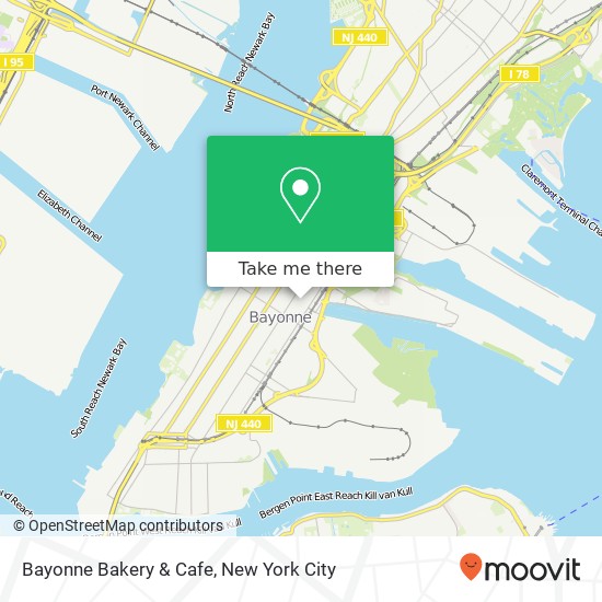 Bayonne Bakery & Cafe map