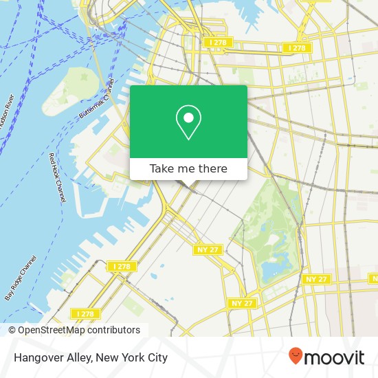 Hangover Alley map