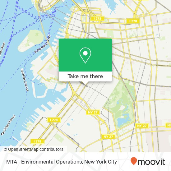 MTA - Environmental Operations map